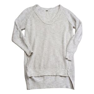 FREE PEOPLE Sunday Scoop V-neck Sweater / Sweater Dress Oversized Small OB910486